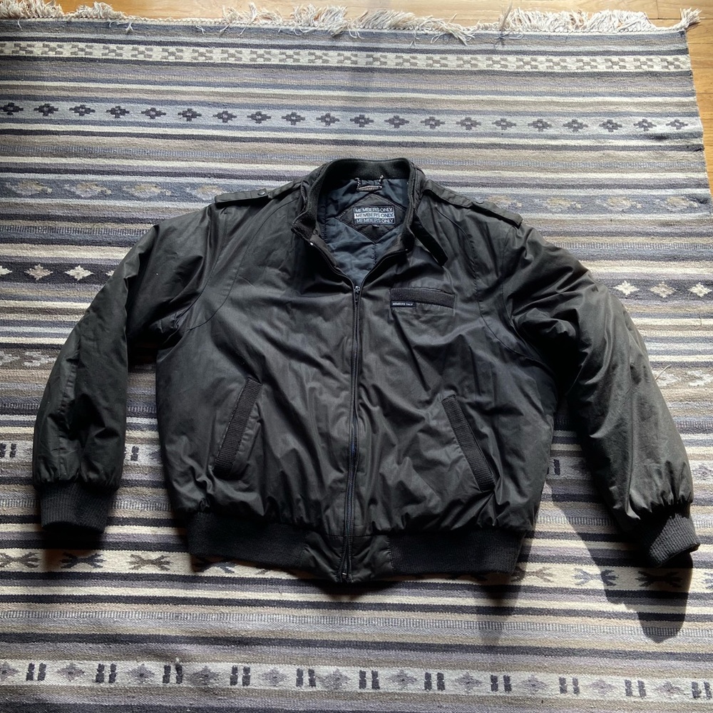 Mens 1X Members Only Winter Jacket